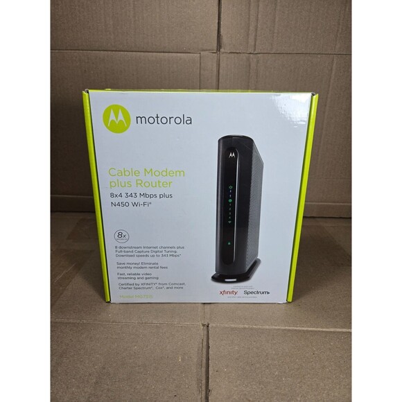 Motorola Cable Modem plus N450 Router - Picture 1 of 8